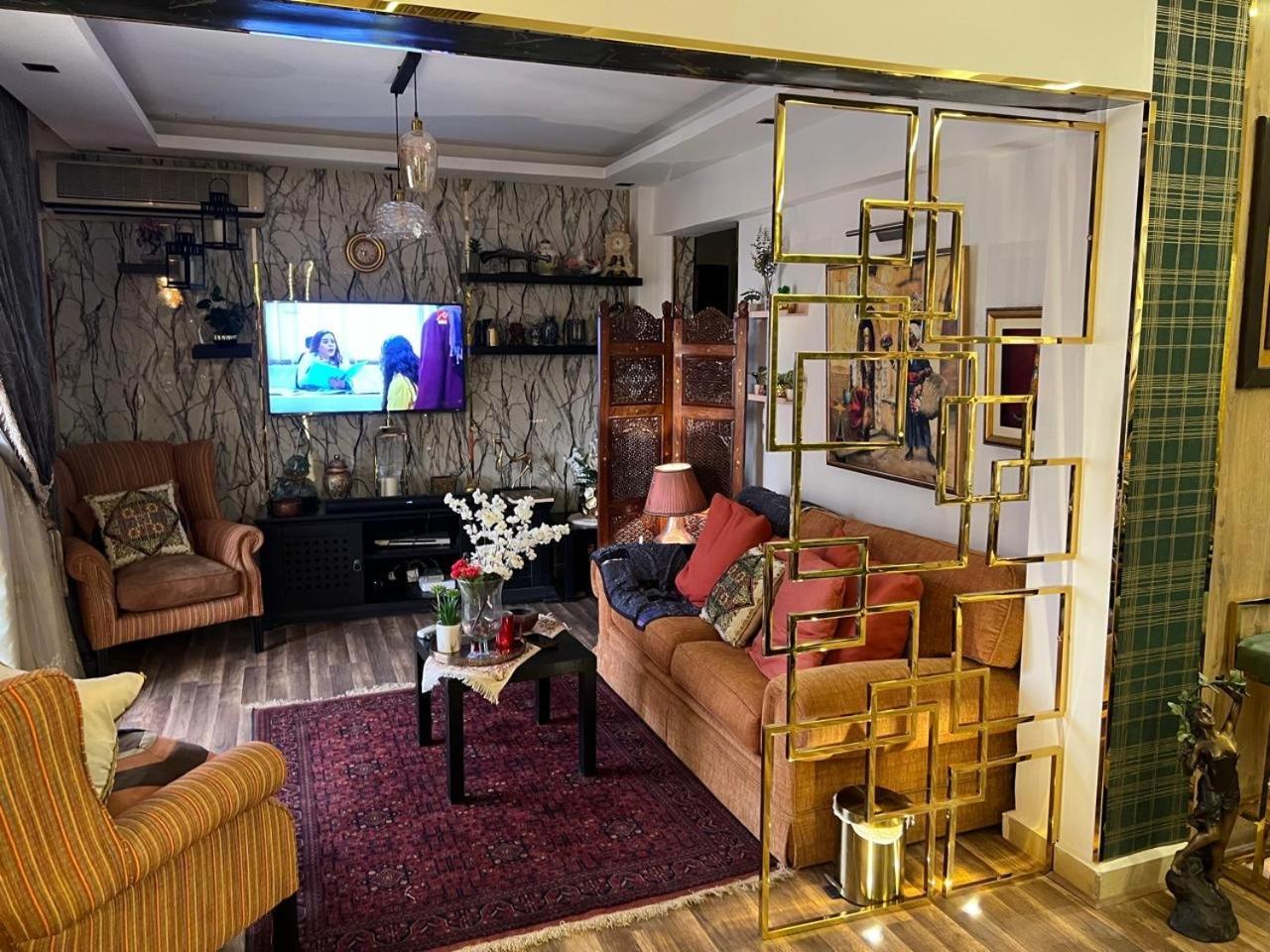 شقه مفروشه فاخره بالقاهره الجديده Apartman New Cairo Kültér fotó
