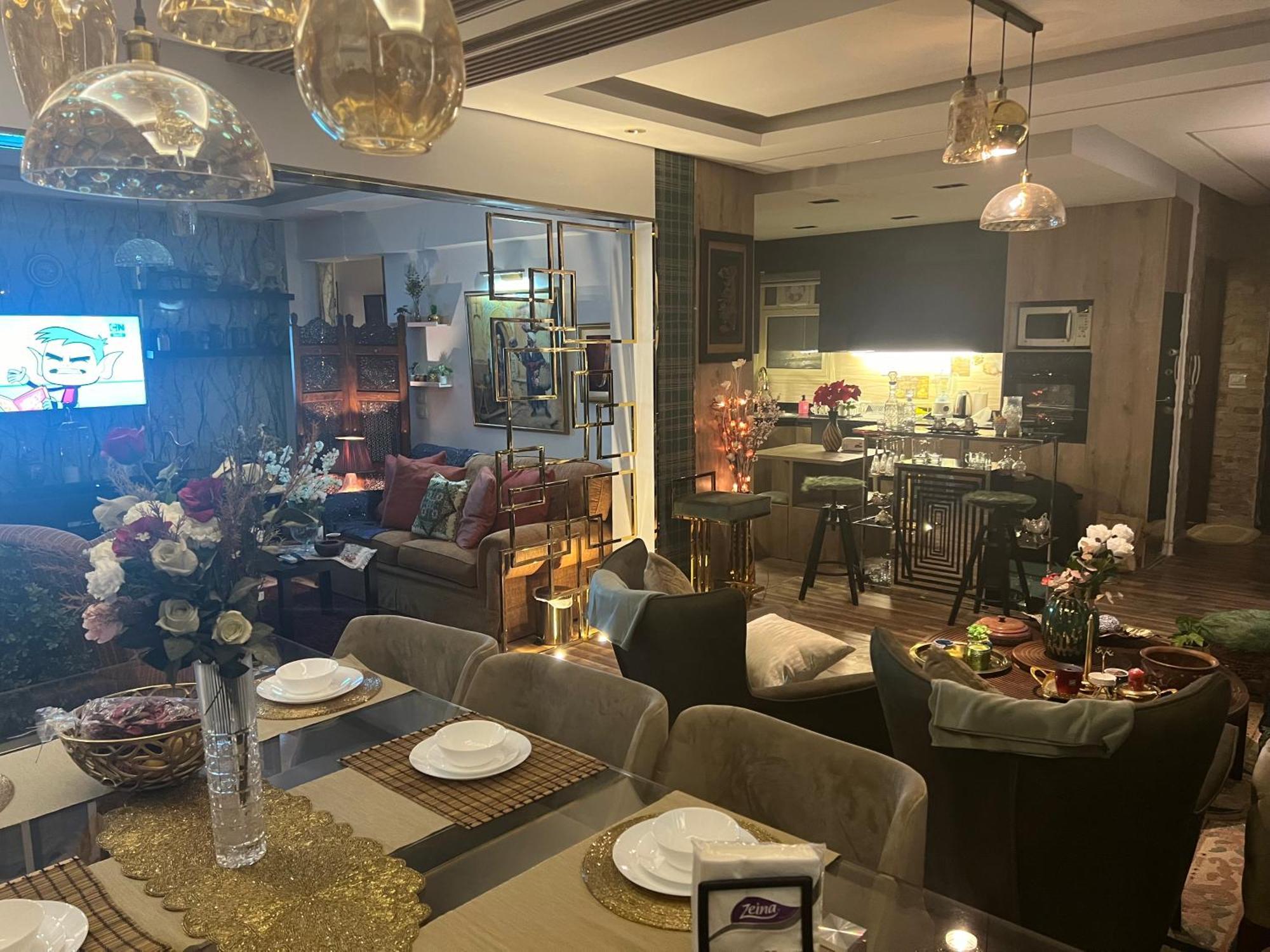 شقه مفروشه فاخره بالقاهره الجديده Apartman New Cairo Kültér fotó